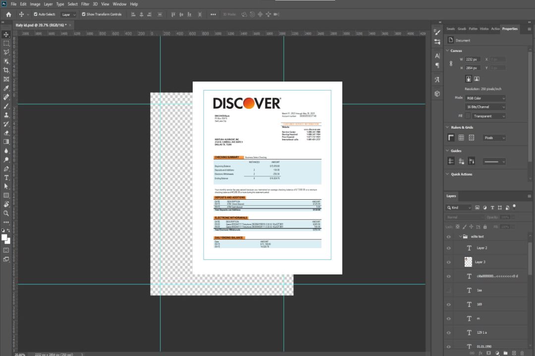 Découvrez le modèle Word et PDF de relevé d'activité bancaire template